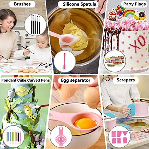 Cake Decorating Box Set, 376PCS Cake Decorating Stencils Kit 3 Layer Toolbox, Piping Bags and Tips Set, cake decorating tools, muffin cups,Baking Supplies and Baking kit for Beginners and Cake Lovers - CookCave