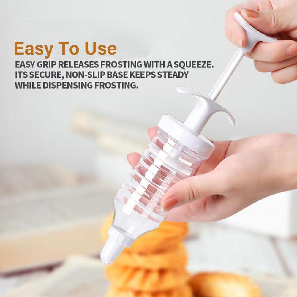 Cookie Press for Baking - Cookie Gun Press with 8 Piping Nozzles for DIY Cookie Decoration Dessert Making, Dishwasher Safe Cookie Press - CookCave