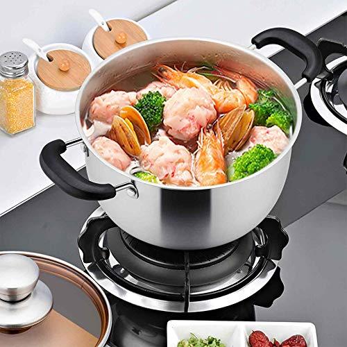 TeamFar Stock Pot 4qt, Stainless Steel Stockpot Soup Pasta Pot with Lid, Double Heatproof Handles, Non Toxic & Healthy, Easy Clean & Dishwasher Safe - CookCave