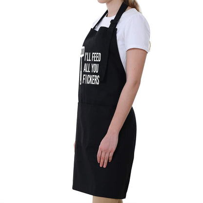 Miracu Funny Apron for Men, Women - Funny Dad Gifts, Funny Gifts for Dad - Valentines Day, Birthday, Grilling Gifts for Men Brother Boyfriend Mom Him - Cooking BBQ Grilling Aprons for Men, Chef Gifts - CookCave