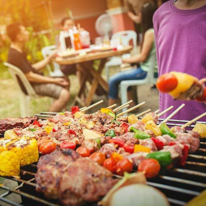 BBQ Grill Mesh Mat Set of 3 - Non Stick Barbecue Grill Sheet Liners Teflon Grilling Mats Nonstick Fish Vegetable Smoking Accessories - Works on Smoker,Pellet,Gas,Charcoal Grill,15.75x13inches - CookCave