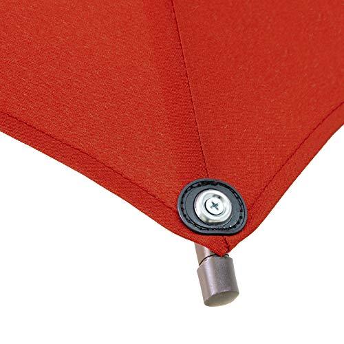 Ogrmar 6.5x10ft Patio Umbrella Rectangular Outdoor Table Umbrella with Crank & Push Button Tilt for Terrace, Backyard, Garden, Courtyard, Swimming Pool, Lawn (Dark Red) - CookCave