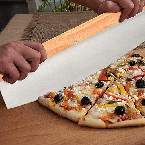 5 PCS Round Pizza Stone Set, 13" Pizza Stone for Oven and Grill with Pizza Peel(OAK),Serving Rack, Pizza Cutter & 10pcs Cooking Paper for Free, Baking Stone for Pizza, Bread - CookCave