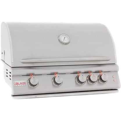 Blaze Marine Grade Stainless Steel Built-In Natural Gas Grill with Lights (BLZ-4LTE2MG-NG), 32-inch - CookCave