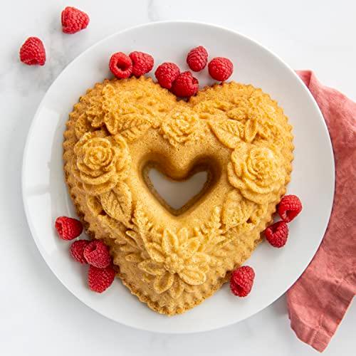 Nordic Ware Floral Heart Bundt - CookCave