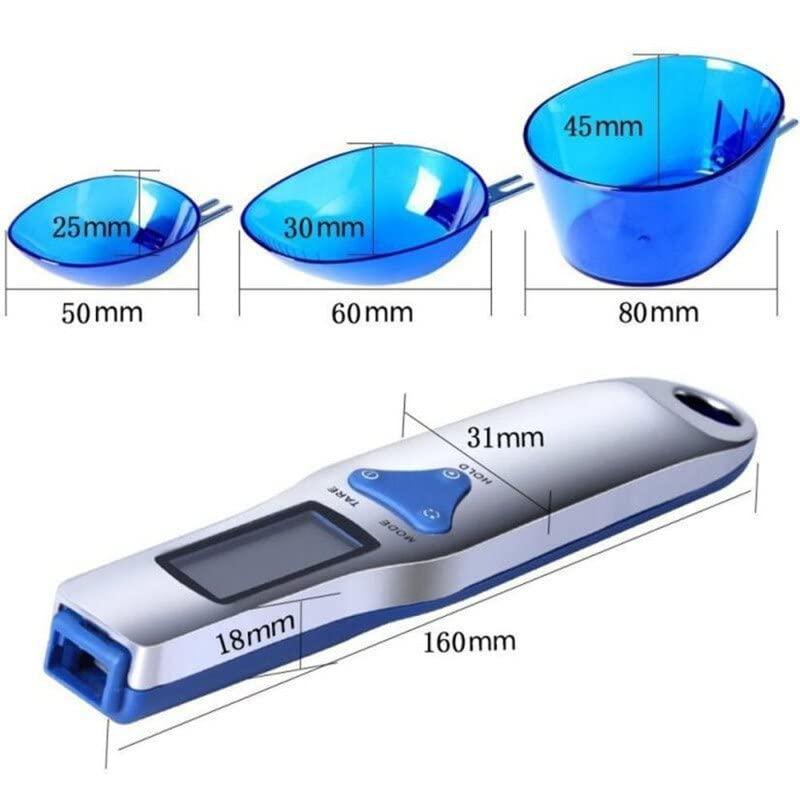 Digital Kitchen Measuring Spoon, Three Different Specifications Food Scale Spoon, Food Scales Digital Weight Grams and oz, Weight from 0.1Grams to 500Grams Support Unit g/oz/gn/ct(with AAA Batteries) - CookCave