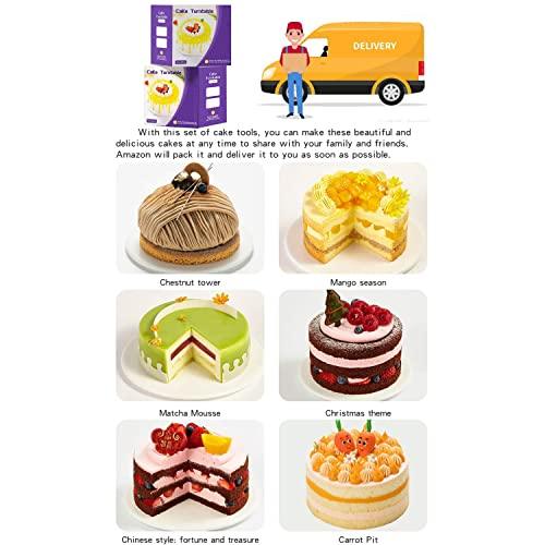 Cake Decorating Supplies 489pcs, Baking Tools Set for Cakes，Cake Turntable, Piping Icing Tips for Beginners - CookCave