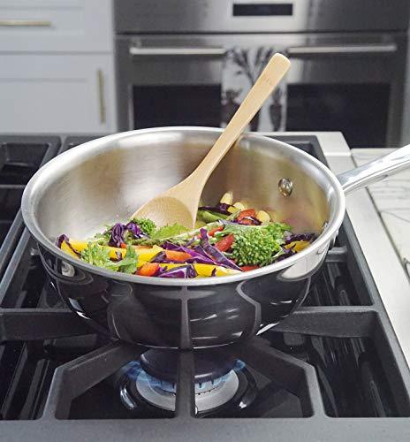 360 Saucier Pan 2 Quart, Stainless Steel Cookware, Hand Crafted in the United States, Induction Cookware. - CookCave