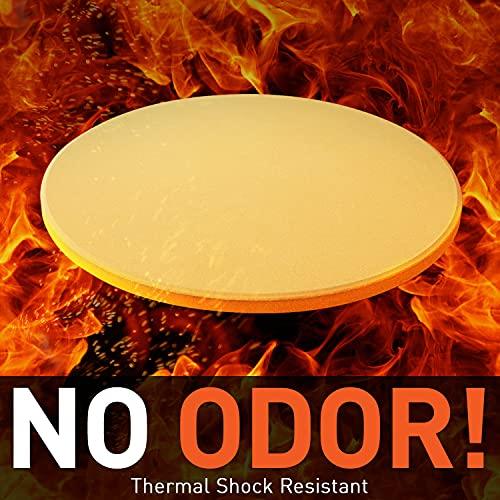 Arcedo 12 Inch Round Pizza Stone for Oven and Grill, Baking Stone for Bread, Small Cordierite Pizza Grilling Stone, Heavy Dudy Oven Stone Pizza Pan, Perfect for Baking Crispy Pizzas, Bread, Cookies - CookCave