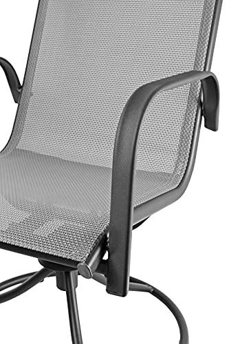 Patio Master Corporation Sienna Swivel Rocker (Set of 2) (Gray) - CookCave