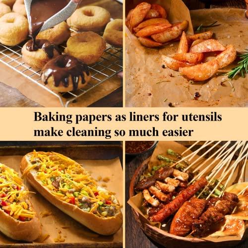 DISSKNIC 100PCS Unbleached Parchment Paper for Air Fryer Liners, 9x13 Inch Precut Parchment Paper for Baking Sheet, Baking Supplies Baking Paper for Toaster Oven, Cookie sheet, Baking pan, Bread pan - CookCave