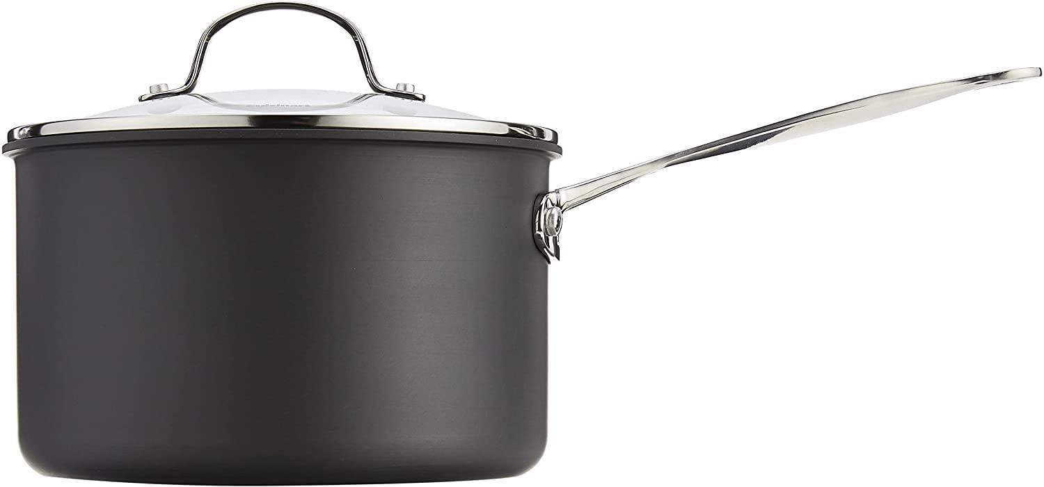 Cuisinart 6194-20 Chef's Classic 4-Quart Nonstick-Hard-Anodized, Saucepan w/Cover - CookCave