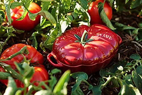 STAUB Ceramics Dutch Oven 16-oz Petite Tomato Cocotte, Cherry - CookCave