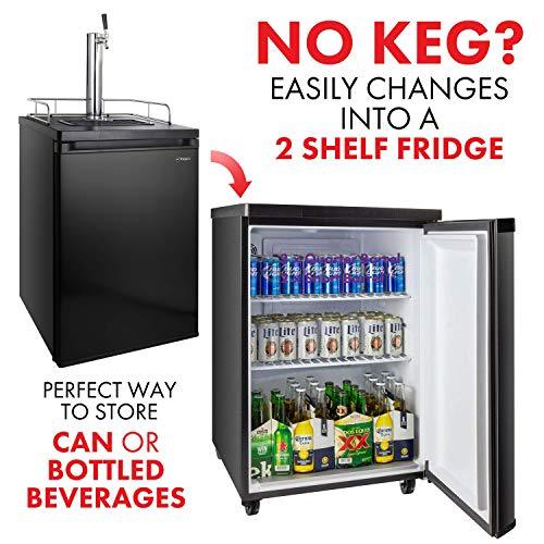 Kegco Kegerator Beer Keg Refrigerator - Single Faucet - D System - CookCave