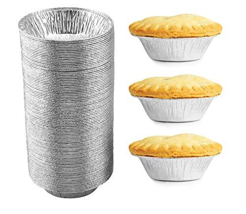 Spare Essentials 120-Pack 5 Inch Small Pie Pans, Disposable Mini Pie Tins, Aluminum Pie Pans for Baking, Storing and Reheating, Pot Pies, Tarts and Quiche - CookCave