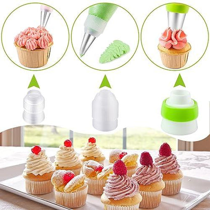 Piping Bags and Tips Sets 75 Pcs, Nifogo Cake Decorating Supplies Kit for Baking, Pastry Bags and Russian Piping Tips, Baking Supplies for Cake Cupcake Cookies Decoration (75 pcs) - CookCave