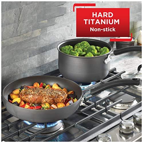 T-fal Ultimate Hard Anodized Nonstick Roasting Pan 16 Inchx13 Inch Roaster Pan, Pots and Pans, Cookware Black - CookCave