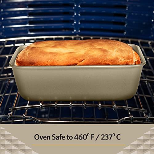 Glad Loaf Baking Pan Nonstick - Heavy Duty Metal Bakeware for Bread and Cakes, 9.5 x 5.5 x 3 inches - CookCave