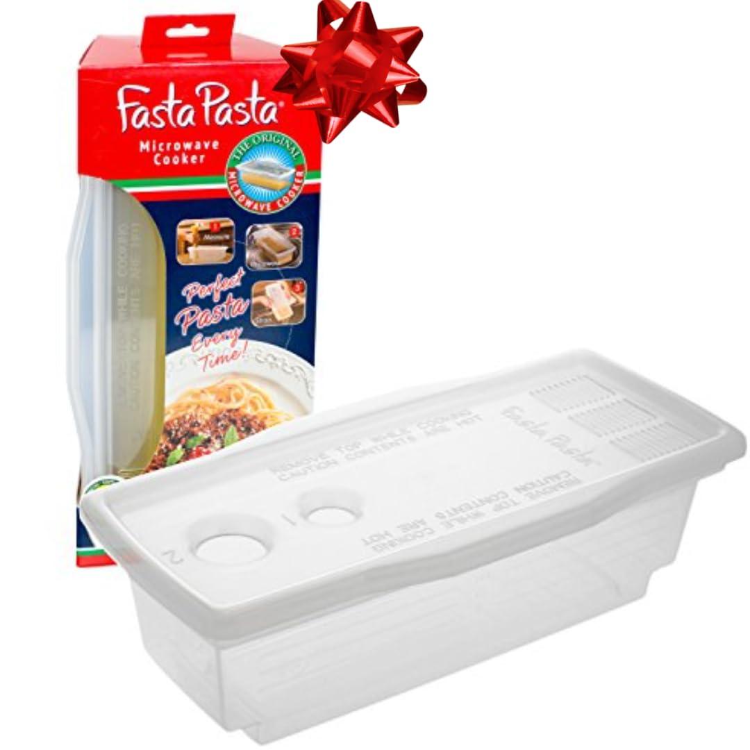 Microwave Pasta Cooker - The Original Fasta Pasta - No Mess, Sticking or Waiting For Boil - CookCave