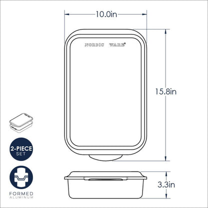 Nordic Ware Classic Metal 9x13 Covered Cake Pan - CookCave