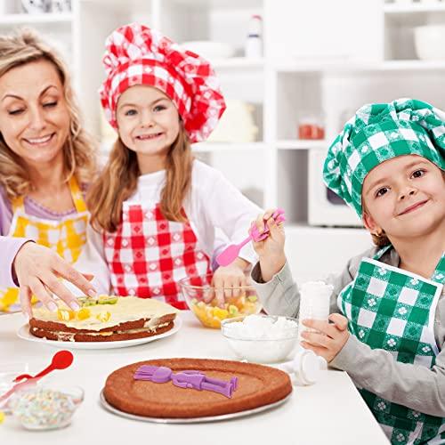 Human Shaped Kitchen Utensils Set 6 Piece Non Stick Heat Resistant Baking Tools Kitchen Gadgets Silicone Cute Utensils with Comfortable Grip Handle, Dishwasher Easy Clean and Stand up Kitchenware - CookCave