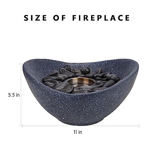 Vipush Tabletop Fire Pits, Multi-Fuel Table Top Fire Pit Bowl for Indoors, Outdoor Portable Tabletop Fireplace, Small Lightweight Fire Pit for Party and Patio Decor, 11inch - CookCave