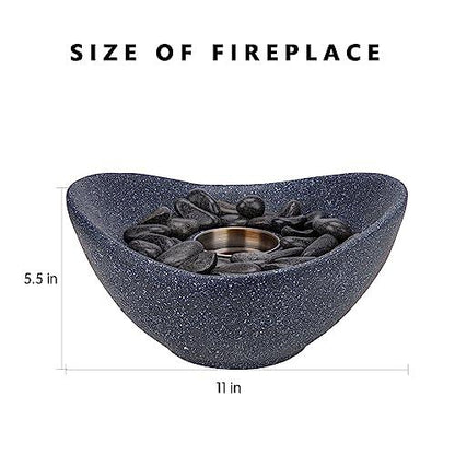 Vipush Tabletop Fire Pits, Multi-Fuel Table Top Fire Pit Bowl for Indoors, Outdoor Portable Tabletop Fireplace, Small Lightweight Fire Pit for Party and Patio Decor, 11inch - CookCave