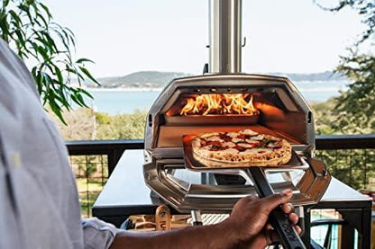 Ooni Karu 16 Multi-Fuel Outdoor Pizza Oven - Wood Fired and Gas Fueled Oven - Outdoor Pizza Maker - Fire and Stonebaked Pizza Oven for Authentic Homemade Pizzas - Dual Fuel Pizza Oven - CookCave