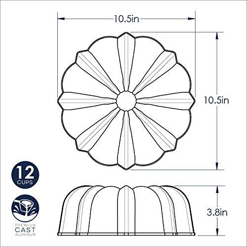 Nordic Ware Pro Cast Original Bundt Pan, 12 Cup, Grey - CookCave