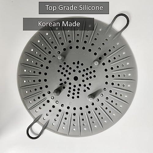 cozymomdeco Silicone Steamer Basket 10” Size, Silicone Steamer Insert for Pot Flexible Design, Gray - CookCave