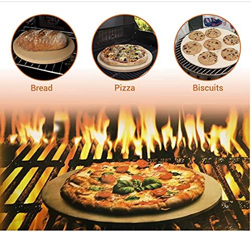 Round Pizza Baking Stone 9" Diameter, White - CookCave