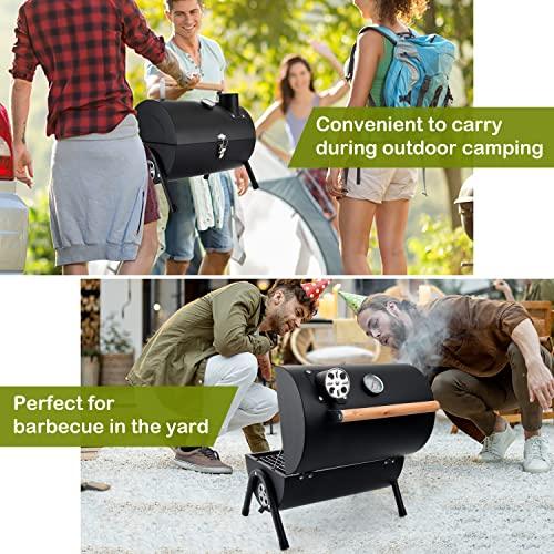 Leonyo Portable Charcoal Grill, Small BBQ Grill, Mini Tabletop Charcoal Grill, Compact Camping Grills for Outdoor Cooking, RV Traveling Picnic, Hibachi Griddle, Backyard Patio, Beach - CookCave