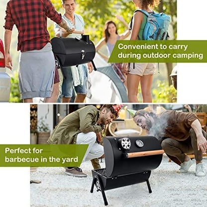 Leonyo Portable Charcoal Grill, Small BBQ Grill, Mini Tabletop Charcoal Grill, Compact Camping Grills for Outdoor Cooking, RV Traveling Picnic, Hibachi Griddle, Backyard Patio, Beach - CookCave