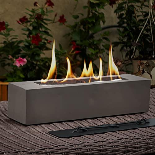 BPS Portable Tabletop Fire Pit - Indoor/Outdoor Mini Fireplace for Balcony, Patio Decor - CookCave