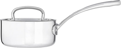 Cuisinart French Classic Tri-Ply Stainless 1-Quart Saucepan with Cover,Silver - CookCave