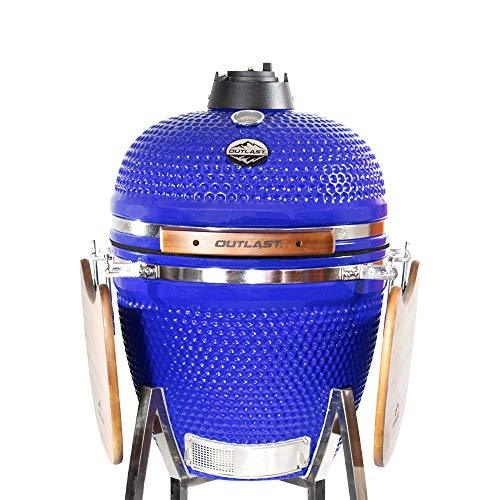 Outlast 22" Large Ceramic Kamado Barbecue Charcoal Grill - CookCave