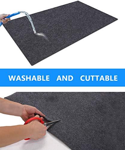 Gas Grill Mat,BBQ Grilling Gear for Gas/Absorbent Grill Pad Lightweight Washable Floor Mat to Protect Decks and Patios from Grease Splatter,Against Damage and Oil Stains(36”×47“) - CookCave