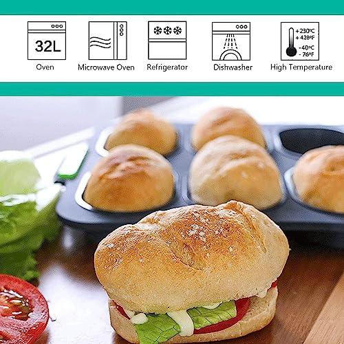 Set of 4 Silicone Baguette Pan with gloves brush Mini Baguette Baking Tray Silicone Loaf Pan NonStick Silicone French Bread Baking Mould Easy Clean DIY 8 Loave Baguette Mold Loaf Pan (Dark gray) - CookCave