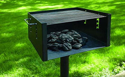 Guide Gear Heavy-Duty Park-Style Charcoal BBQ Grill for Camping, Outdoor Cooking, Backyard, Patio, Camp Grilling Barbecues, Large - CookCave