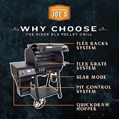 Oklahoma Joe's Rider 1200 DLX Pellet Grill & Smoker - 22202150 - CookCave