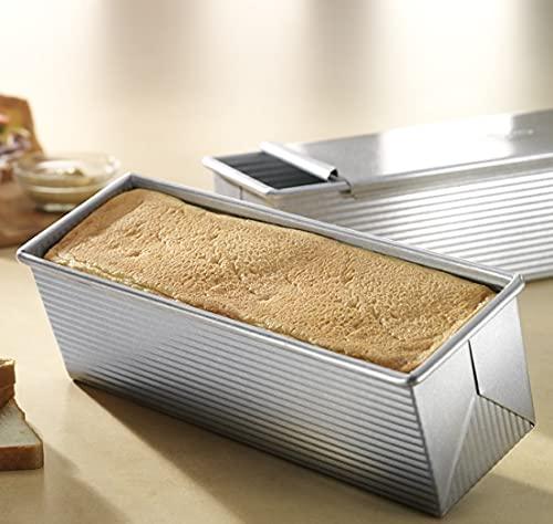 USA Pan Pullman Loaf Pan with Cover, Large w Set of 2 - CookCave