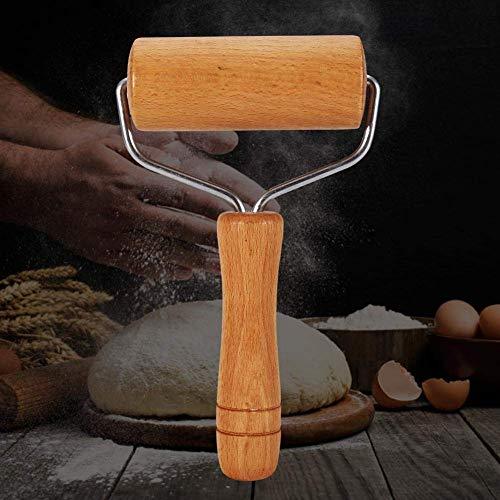 T Shape Pastry Roller, Fondant Bakery for Kitchen Pin Pastry Tool Dough Roller Wooden Multifunction Cookie Pizza Rolling Pin Pasta Hand Chapati(1) - CookCave