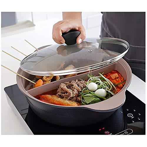 IH Shabu Shabu 28 cm Double Coated Ceramic Stock Pot - CookCave