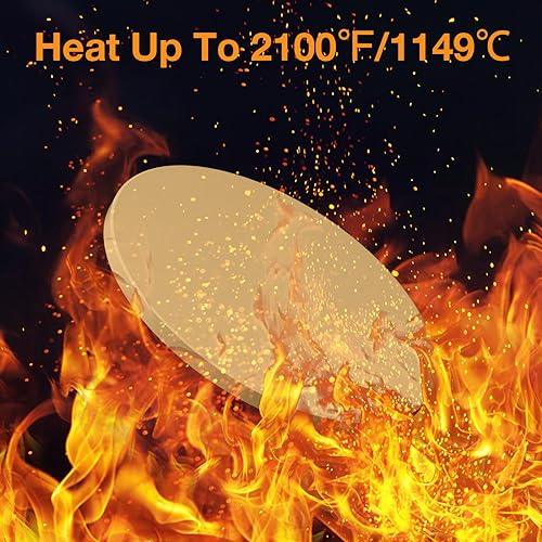 Round Pizza Stone for Grill 16 inch with Handles - Heavy Duty Cordierite Pizza Stone for Oven - Caprihom 0.67" Thickness Thermal Shock Resistant Baking Stone, Includes Metal Rack & Scraper - CookCave