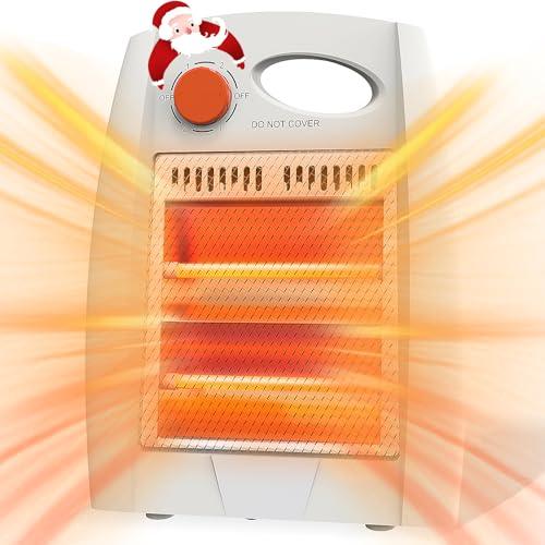 tectake Outdoor Heater, Infrared Space Heater with 2 Heat Settings, Overheat & Tip-over Protection and 3S Fast Heating, Electric Space Heater for Patio, Garage, Office, Bedroom, Indoor Outdoor Use - CookCave