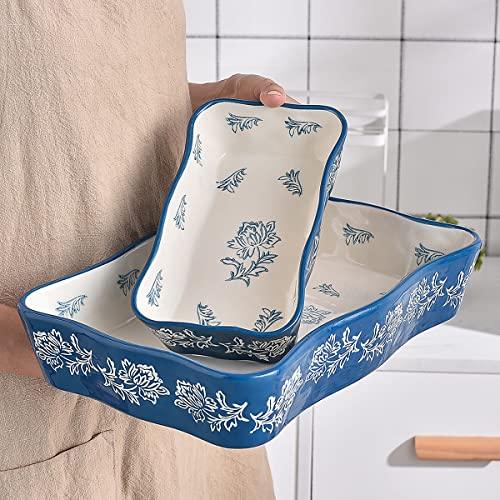 Wisenvoy Casserole dishes for oven Lasagna pan 2-Pcs Baking dish Casserole dish Baking dishes for oven Baking dish set - CookCave