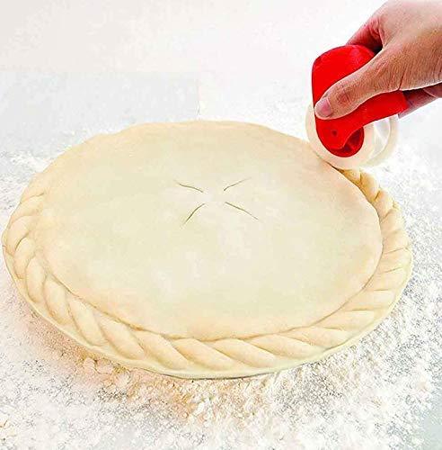 HYG Pastry Wheel Decorator and Cutter Beautiful Pie Crust, Plastic Pastry Pie Decoration Cutter Wheel Roller, Lattice Cutter Pastry Tool for Beautiful Pie Crust or Ravioli Pasta - CookCave