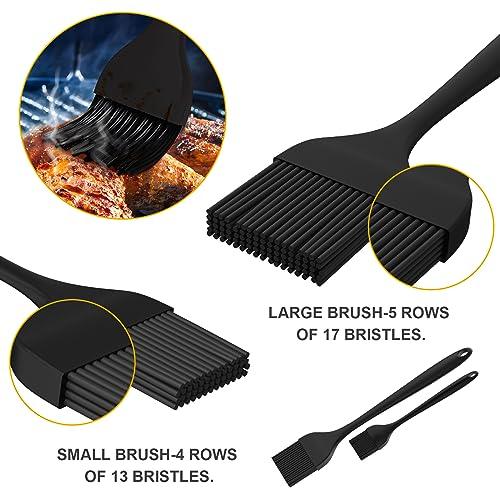 DE LINKAGE Silicone Basting Pastry Brush, Heat Resistant Cooking Brush for Oil and Sauce. BPA Free and Dishwasher Safe (2 Pcs). - CookCave