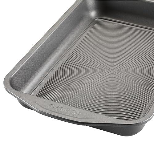 Circulon Total Nonstick Baking Pan With Lid / Nonstick Cake Pan With Lid, Rectangle - 9 Inch x 13 Inch, Gray - CookCave