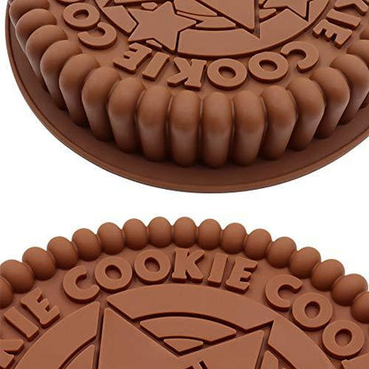 Meiyouju 2 Pcs Cookie Cake Pans,Oreo Cookie Silicone Molds 7.4inch Baking Silicone Molds,Food Grade Silicone Molds for Layer Cake,Pizza Tray Bakeware,Brownies, Baked Cakess - CookCave